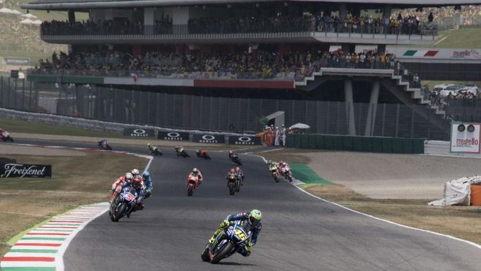 Jalannya balapan MotoGP Italia tahun 2017 lalu (Foto: Mirco Lazzari gp/Getty Images) Jalannya balapan MotoGP Italia tahun 2017 lalu (Foto: Mirco Lazzari gp/Getty Images)