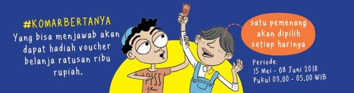 Ini Cara Dapatkan Voucher Belanja dari Kuis #KomarBertanya