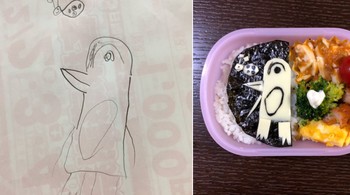 Dikutip detikINET dari NextShark, hal ini berawal dari keinginan putrinya yang ingin gambar-gambarnya dijadikan menu makan siangnya. (Foto: Twitter)