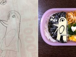 Viral, Coretan Gambar Anak Diubah Ayah Jadi Makanan