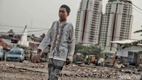 Suasana ramadan sangat terasa di Shelter Kampung Akuarium, Jakarta Utara, Senin (28/5/2018).