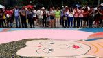 Foto: Waisak di Malaysia, Umat Buddha Bentangkan Thangka Raksasa