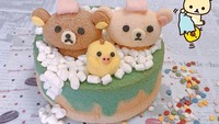 i_bun_go_go adalah baker asal Taiwan yang membuat chiffon cake lucu. Ini chiffon cake bentuk Rilakkuma dengan taburan marshmallow yang menggemaskan. Foto: Instagram i_bun_go_go