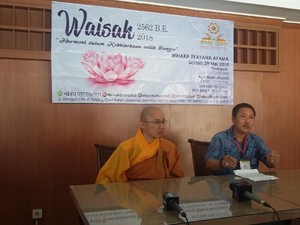 Waisak 2018 Diharapkan Jadi Momen Tingkatkan Keharmonisan Bangsa
