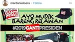 Potret #2019GantiPresiden: Kaus, Takjil hingga Mudik