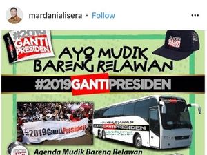 Setelah Kaus dan Lagu, Kini Muncul Mudik Bareng #2019GantiPresiden