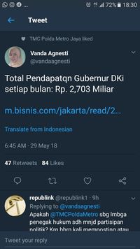 Twitter TMC PMJ Dibully Karena Nge Like Cuitan Ini Apa Kata Dirlantas