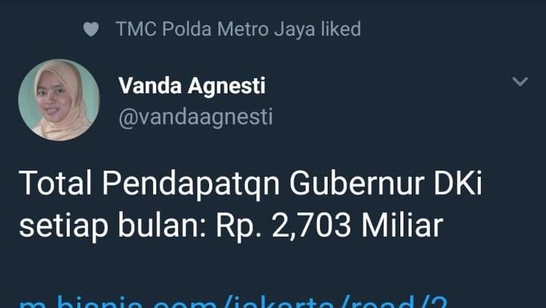 Twitter TMC PMJ Dibully karena Nge-like Cuitan Ini, Apa Kata Dirlantas? Twitter TMC PMJ Dibully karena Nge-like Cuitan Ini, Apa Kata Dirlantas?