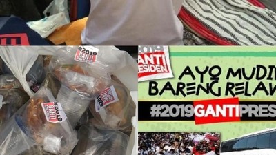 Potret #2019GantiPresiden: Kaus, Takjil hingga Mudik