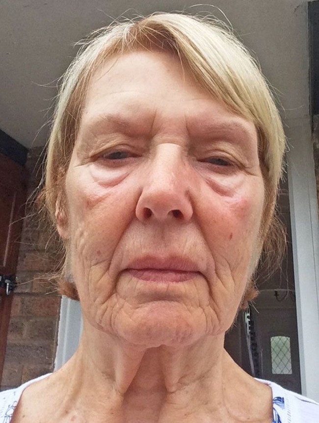 Transformasi paling menakjubkan terjadi pada Pauline yang telah berumur 78 tahun ini. Penuaan membuat kulit wajahnya sudah turun dan berkeriput. Foto: Dok. Dollhouse Photography