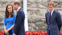  Pangeran Harry selalu tampak mendampingi Pangeran William dan Kate Middleton. Foto: Dok. Instagram/katenmeg