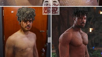 Ketika buble wrap bisa dijadikan kostum. (Foto: Facebook/Lowcostcosplay)