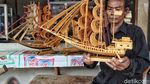 Melihat Uniknya Kerajinan Kapal Bambu di Marunda