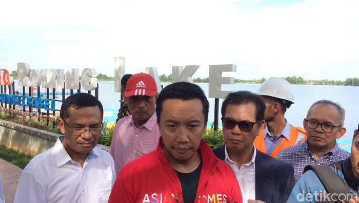 Menpora menyebut demam Asian Games 2018 sudah sangat terasa di Palembang (Foto: Raja Adil Siregar) Menpora menyebut demam Asian Games 2018 sudah sangat terasa di Palembang (Foto: Raja Adil Siregar)