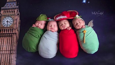 Imut Maksimal! Saat Bayi Baru Lahir Jadi Tokoh Peter Pan
