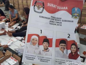 Surat Suara Pilgub Jatim 2018 untuk Kota Surabaya Siap Dibagikan
