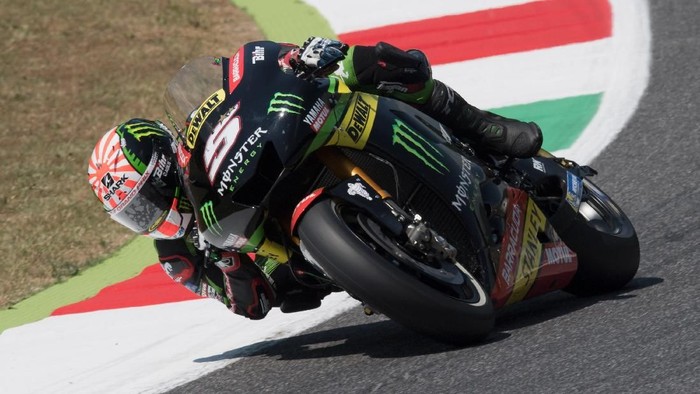 SCARPERIA, ITALY - JUNE 03:   Johann Zarco of France and Monster Yamaha Tech 3 rounds the bend during the MotoGp of Italy - Qualifying at Mugello Circuit on June 3, 2017 in Scarperia, Italy.  (Photo by Mirco Lazzari gp/Getty Images)