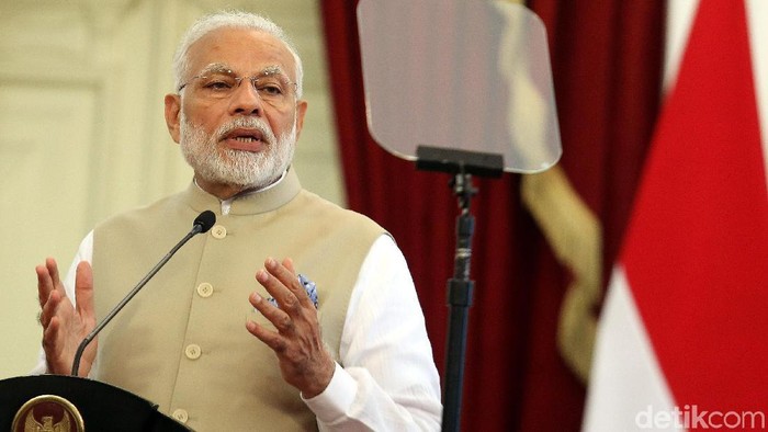 Presiden Jokowi menerima kedatangan PM India Narendra Modi di Istana Merdeka, Rabu (30/5/2018). Pertemuan itu dalam rangka untuk memperbaharui kerja sama bidang pertahanan.