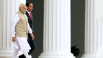 Momen Jokowi Sambut Hangat PM India di Istana