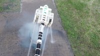 Robot dapat dikontrol dari jauh untuk mencari sumber api.  (Foto: Dok. The Mainichi)