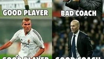 Tidak banyak orang yang bisa seperti Zidane yang mampu menjadi pemain dan pelatih yang hebat. (Foto: Internet)