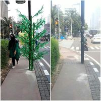 Before-After pohon imitasi / 