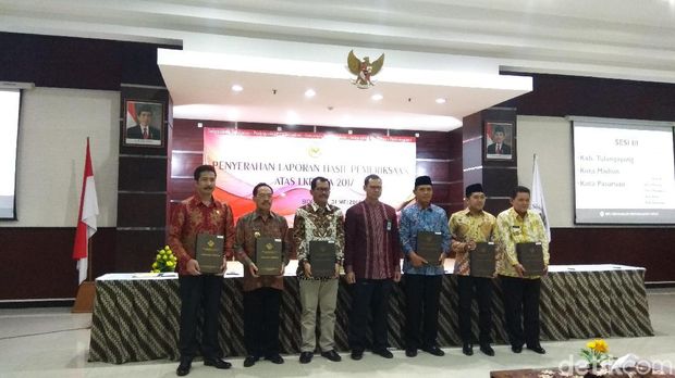 BPK Beri 17 Kabupaten/Kota di Jatim Predikat WTP dan WDP