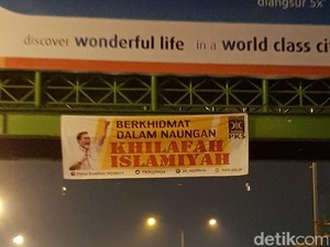 Ada Spanduk PKS-Khilafah Islamiyah di Bekasi, Polisi Turun Tangan