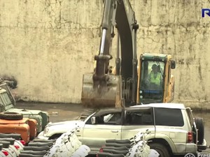 Ini Alasan Filipina Hancurkan Mobil dan Motor Selundupan