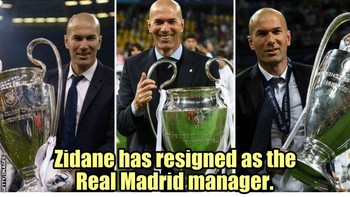 Zidane mundur, tentunya fans Madrid yang langsung dirundung lesu. (Foto: Internet)