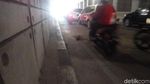 Penampakan Lubang Gorong-gorong Tanpa Tutup di Underpass Mampang