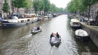 Kanal di Amsterdam kini sudah menjadi daya tarik wisata (Afif Farhan/detikTravel)