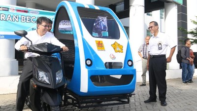 Becak listrik Karya Mahasiswa Aceh