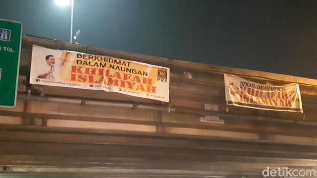 Ada Spanduk PKS-Khilafah Islamiyah di Bekasi, Polisi Turun Tangan