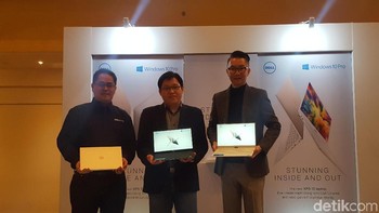 Dell resmi merilis versi terbaru dari salah satu lini produk laptop unggulannya, yaitu XPS 13, yang berukuran 13 inch. Foto: Muhamad Imron Rosyadi/detikINET