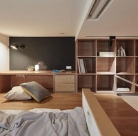 Putih dan cokelat dipilih sebagai nuansa warna untuk membuat apartemen terlihat lebih terang dan luas. Foto: Dok. Boredpanda