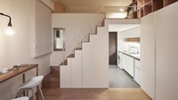 Sama seperti apartemen lain tempat ini memiliki ruang tidur, kamar mandi, lantai mezzanine dan tempat untuk menyimpan barang. Boredpanda.com/Greta J/Istimewa.