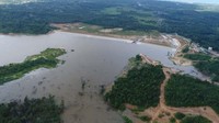 Kebutuhan air baku Kota Balikpapan sendiri mencapai 1.600 liter/detik dimana saat ini baru bisa dipenuhi 1.000 liter/detik dari Bendungan Manggar. Pool/Kementerian PUPR.