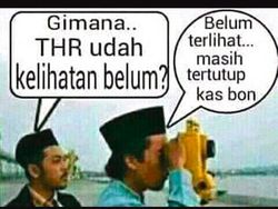 Meme Kocak Nunggu THR