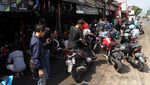 Dua Pekan Jelang Lebaran, Bengkel Motor Mulai Diserbu