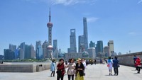 Shanghai di China masuk ke dalam jajaran kota terpadat ketiga di dunia dengan jumlah populasi sebanyak 24.484.000 di tahun 2016 (Iqrorinaldi/dTraveler)