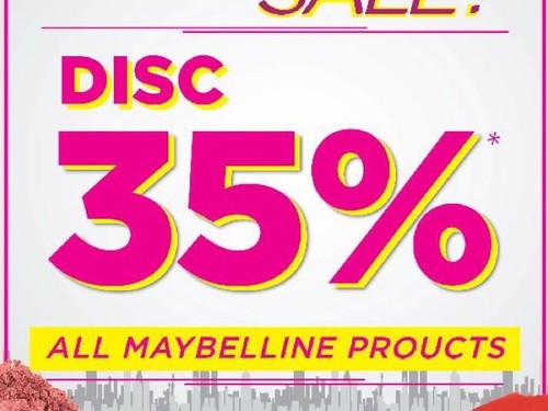 Hanya Hari Ini, Diskon Makeup 35% di Transmart Department Store