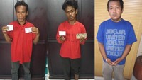 Tampang tiga pelaku pungli di dekat Thamrin City. Mereka antara lain Nurtaman (39), Erwan Susilo (31), dan Amat (40) (Foto: Dok. Istimewa)