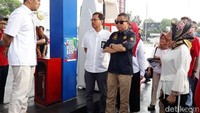 Jonan ingin memastikan proses persiapan di seluruh SPBU menjelang mudik lebaran sudah siap.