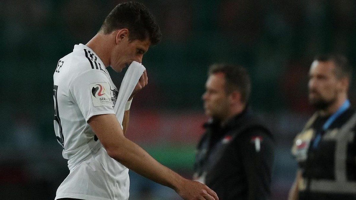 Jerman dikalahkan Austria 1-2 pada laga ujicoba. (Foto: Lisi Niesner/Reuters)