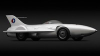 1953 General Motors Firebird 1 XP-21. The 1953 General Motors Firebird I XP-21 adalah benar-benar sebuah jet tempur dengan 4 roda di bagian belakang dan sayap depan. Turbin mesinnya mampu menghasilkan putaran hingga 26.000 rpm untuk menghasilkan 370 tenaga kuda. (Michael Furman)