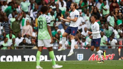 Kane Pimpin Inggris Kalahkan Nigeria