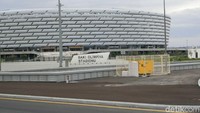 Foto: Stadion Olympic Baku yang megah dan berstandard FIFA dan UEFA. European Games 2015 dan Islamic Solidarity Games 2017 digelar di sini (Nograhany/detikTravel)