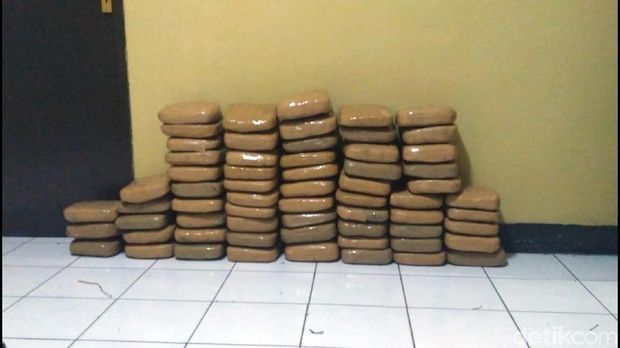 Polres Cianjur Gagalkan Peredaran 162 Kilogram Ganja Kering