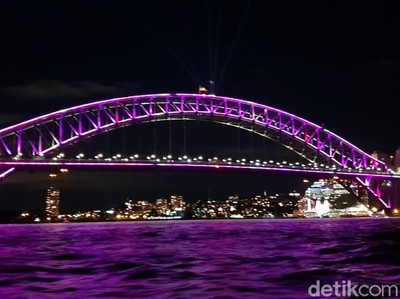 Foto: Sydney yang Bermandikan Animasi Cahaya Foto: Sydney yan g Bermandikan Animasi Cahaya